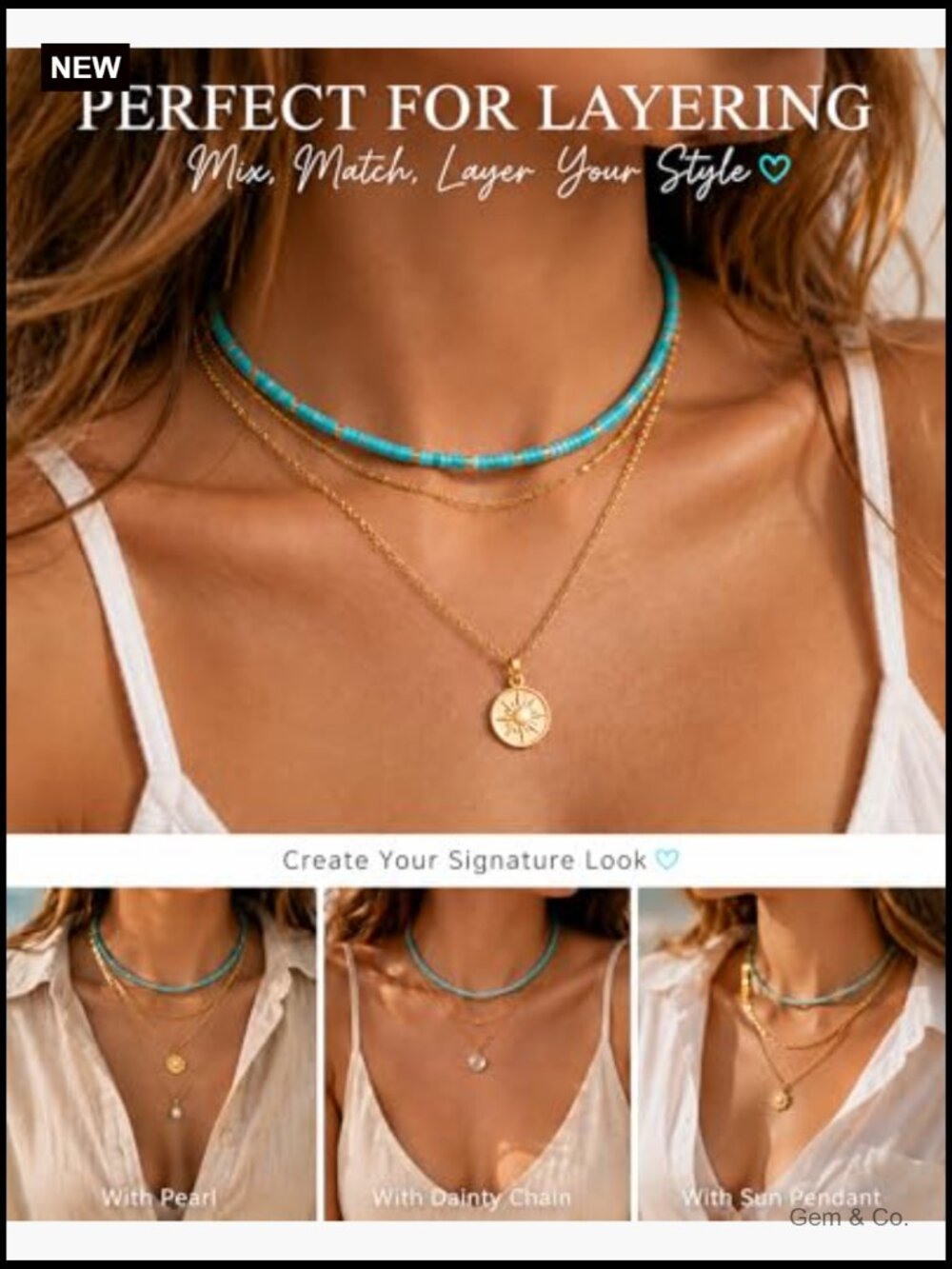Genuine Turquoise Heishi Choker Necklace Adjustable 14-16 - Picture 4 of 7